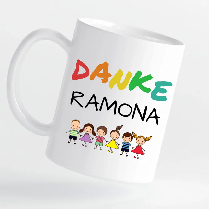 Tasse - Geschenk Erzieherin - Rasselbande - personalisierbar